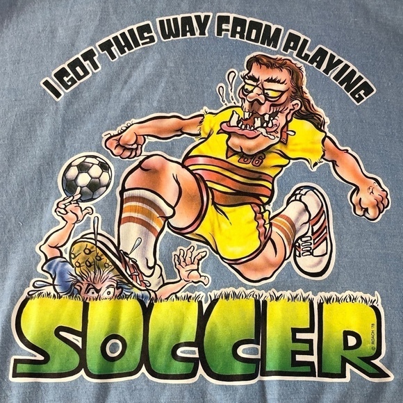 Vintage '78 I Got This Way From Playing Soccer Tee - Picture 1 of 5